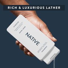Native Gel Ducha Cuerpo, espuma cremosa para piel hidratada durante la ducha.
