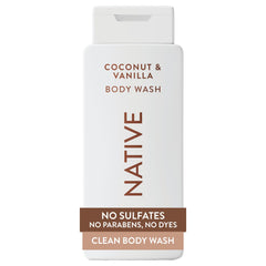 Native Jabon Cuerpo: botella con aroma coco-vainilla para piel suave e hidratada
