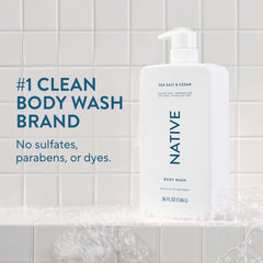 Native lavado corporal con fragancia mar y cedro para una experiencia refrescante