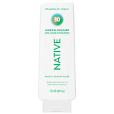Loción solar mineral Native, frasco frontal, protección diaria para piel sensible.