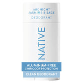 Native Midnight Jasmine & Sage desodorante en barra para axilas, protección de 72 horas.