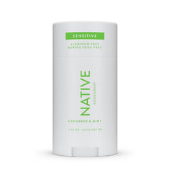 Textura cremosa de Native Sensible Desodorante para piel suave.