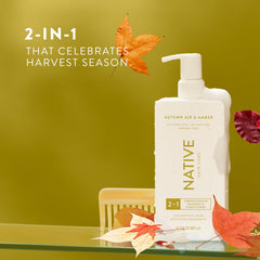 Native strengthening shampoo foamy lather for daily cleansing of healthy strands.