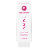 Native Sunscreen Lotion Tropical Breeze bottle for daily mineral protection.
