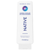 Native Sunscreen Lotion Unscented bottle pour: quick, non-greasy application