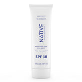 Native Sunscreen SPF 30 bottle front—fragrance-free protection for sensitive skin