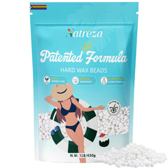 Natreza hair removal wax beads 1lb unscented for sensitive skin at home