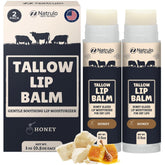 Natrulo Beef Tallow Lip Balm packaging shows natural design for daily use