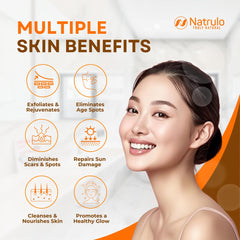 Natrulo jabon-curcuma Aplicacion facial, lavado facial refrescante.