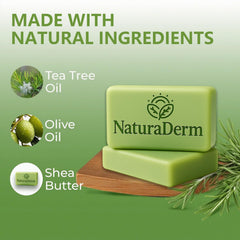Natura Derm aplicacion diaria arbol de te mejora rutina de limpieza facial.