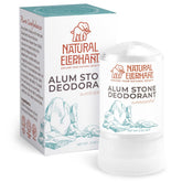 Natural Elephant alum stone deodorant stick 60g on a clean surface for natural odor protection.