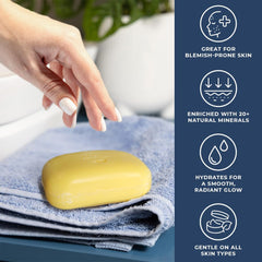 Natural Elephant Dead Sea minerals detail on soap bar