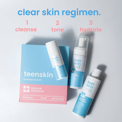 Natural Outcome Teen Face Wash Foam ready for a gentle oil-free cleanse.