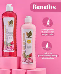 Natural Sant leave-in treatment application showing easy styling benefits