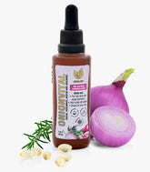 Natural Sant Onionvital serum bottle front for lightweight hydration and easy styling.