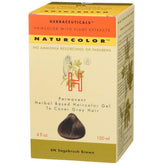 Naturcolor Sagebrush Brown hair dye application shows natural-looking color.