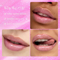 Nature Republic Honey Melting Lip Glitter 13 Aurora efecto gloss hidratante en cada pasada.