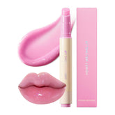 Nature Republic Honey Melting Lip Glitter 13 Aurora muestra textura miel sedosa y brillo ligero.