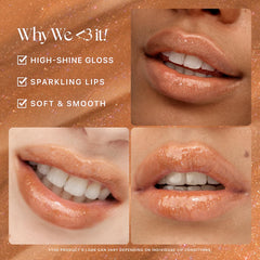 Nature Republic HONEY MELTING LIP GLITTER hidratación ligera que suaviza labios secos.