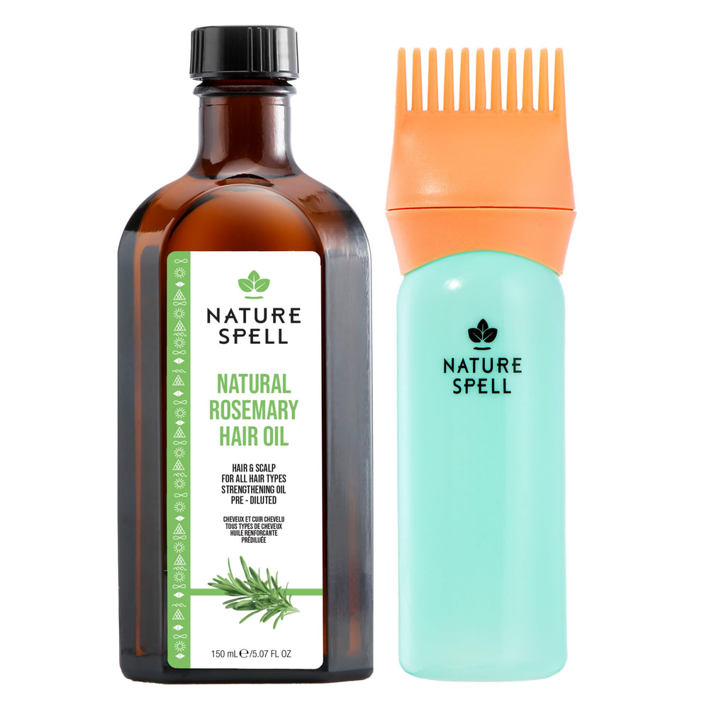 Nature Spell aceites romero en botella para uso diario en cuero cabelludo