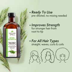 Nature Spell aceite de Romero para cabello dañado, nutriente y protector