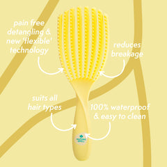 Nature Spell FlexiFlow wet-dry use detangler smooths hair with ease