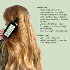 Nature Spell Romero refuerza cabello dañado y suaviza las hebras.