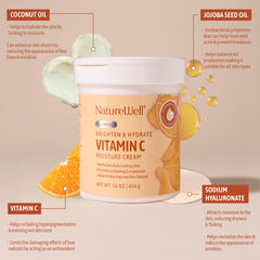 Aplicación de crema Nature Well en rostro para hidratación diaria.