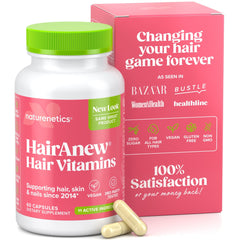Naturenetics HairAnew bottle front for daily hair health support