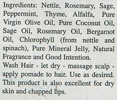 Nature's Blessings Hair Pomade styled look captures natural shine with controlled hold.