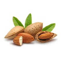 Natures Leaf Sweet Almond Oil with wooden spoon ready for self-care rituals