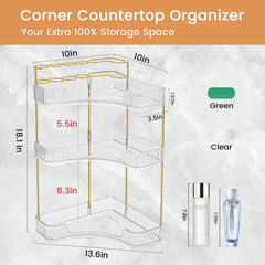 Nature's Source robust acrylic construction resists moisture for long-lasting bathroom organization