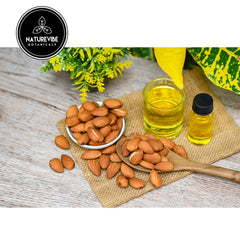 Naturevibe Botanicals Aceite de almendra dulce, uso corporal ligero para piel seca.