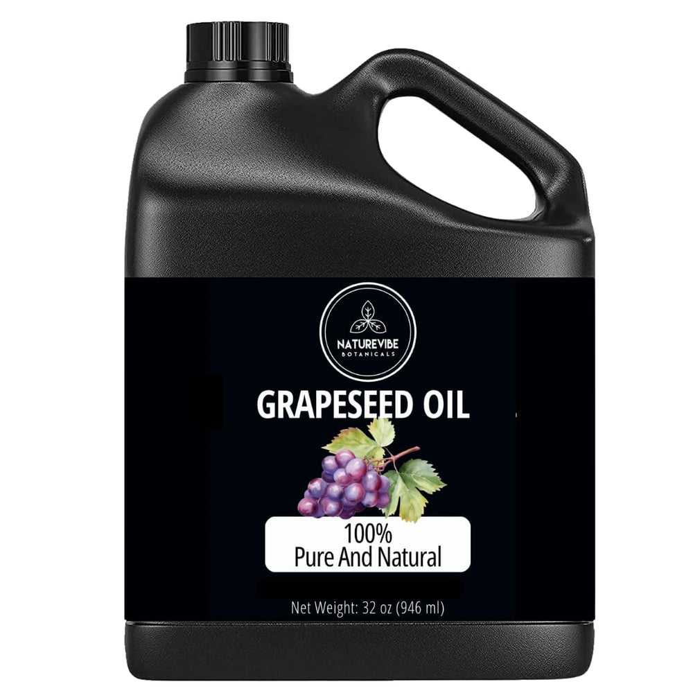 Naturevibe Botanicals Aceite de Uva en botella 32 onzas, hidratación suave para piel