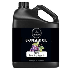 Naturevibe Botanicals Aceite de Uva en botella 32 onzas, hidratación suave para piel
