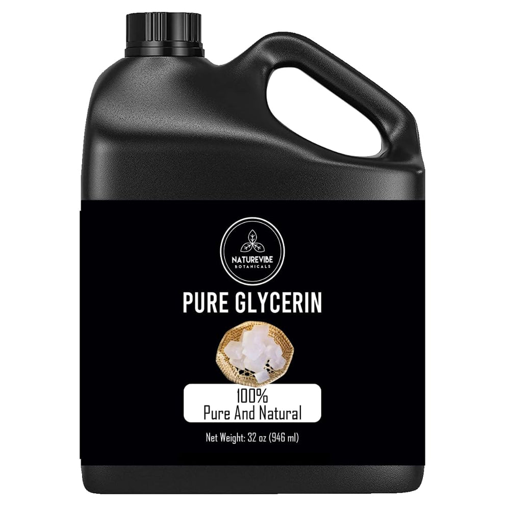 Naturevibe Botanicals Glicerina líquida, frasco claro, hidrata piel y cabello con suavidad