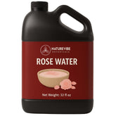 Naturevibe Botanicals Pure Rose Water Toner bottle for daily hydration.