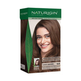 Naturigin permanent hair dye front packaging shows at-home color kit