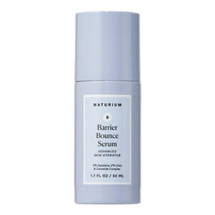 Naturium Barrier Bounce Serum en bote, hidrata y suaviza la piel facial.