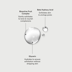 Naturium BHA Liquid Exfoliant liquid texture shows smooth, quick absorption on skin.