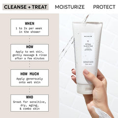 Naturium KP body scrub pumice grains visible for effective surface renewal.