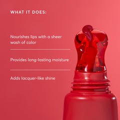 Bálsamo labial Naturium Phyto-Glow con brillo lustroso para un acabado gloss.