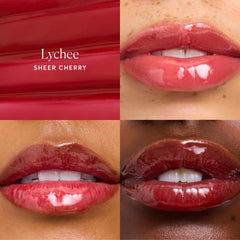 Textura cremosa del bálsamo labial Phyto-Glow deslizando suavemente.