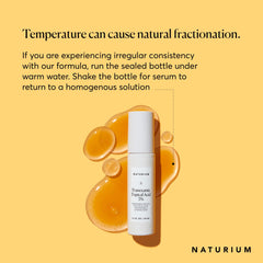 Naturium Tranexamic serum drops ready for daily application to refine texture.