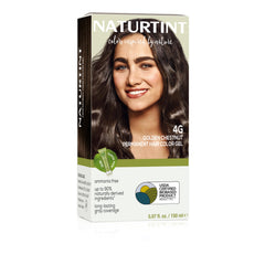 Naturtint 4G Golden Chestnut bottle shows ammonia-free formula for at-home color