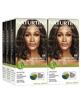 Naturtint 4N natural chestnut pack of 6 boxes for at home color convenience.
