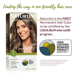 Naturtint 6N dark blonde packaging highlights vegan, cruelty-free promise