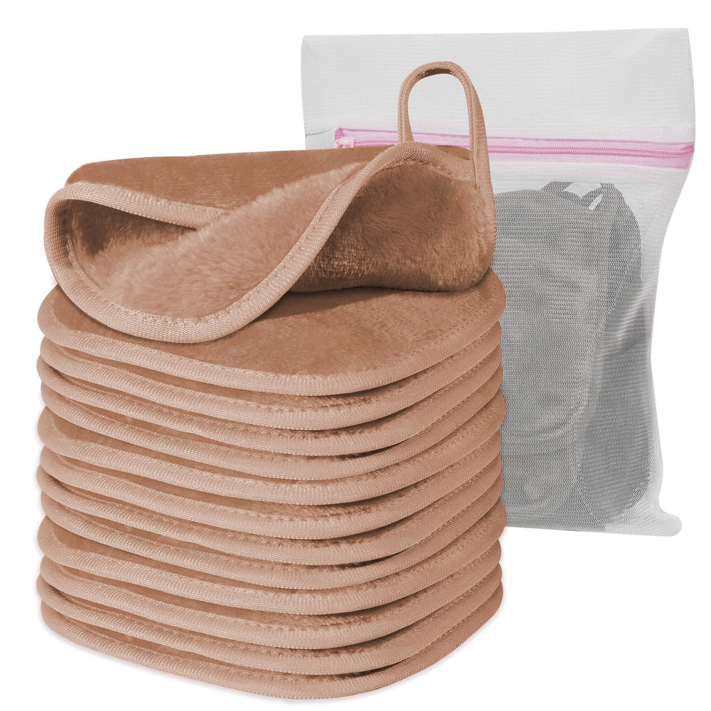 Natwag desmaquillante microfibra 6x6, limpieza facial con agua y sin aceite.