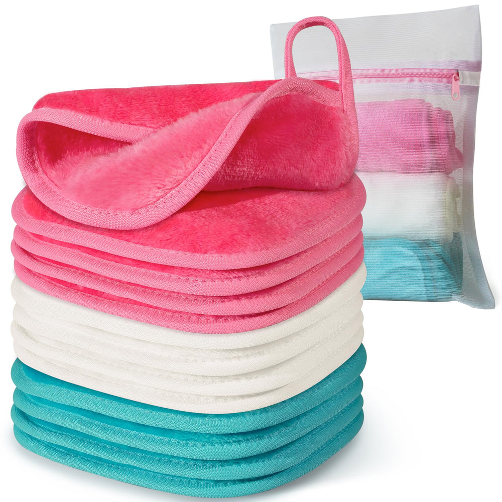 Natwag desmaquillante microfibra 6x6, limpieza suave con agua para la piel.