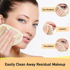 Natwag makeup remover cloth foundation removal close-up demonstrates versatile cleansing.